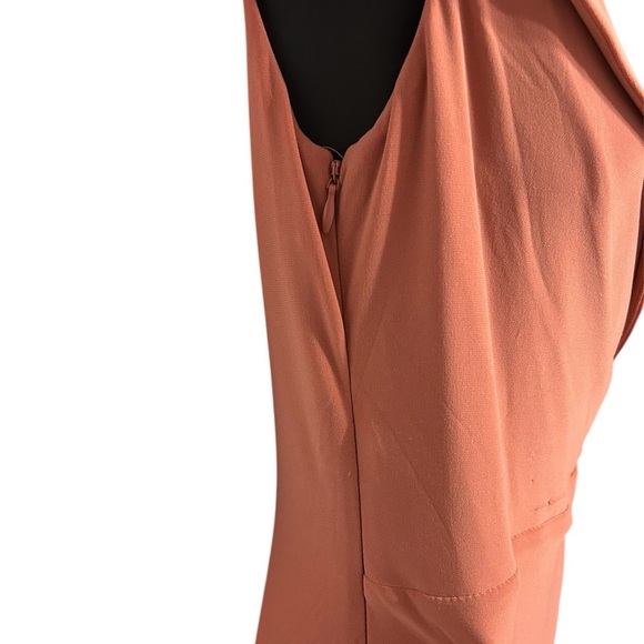 NWT Lauren Ralph Lauren salmon evening gown with wrap detailing size 8 - Picture 10 of 13